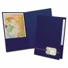 Oxford Monogram Series Business Portfolio, Cover Stock, 0.5" Capacity, 11 X 8.5, Blue With Embossed Gold Foil Accents, 4/Pack 2 Oxford Monogram Series Business Portfolio, Cover Stock, 0.5" Capacity, 11 X 8.5, Blue With Embossed Gold Foil Accents, 4/Pack -Duracell Shop 152433