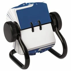 Rolodex™ Open Rotary Card File, Holds 250 1.75 X 3.25 Cards, Black