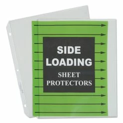 C-Line Side Loading Polypropylene Sheet Protectors, Clear, 2", 11 X 8.5, 50/Box