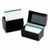Oxford Plastic Index Card File, Holds 400 4 X 6 Cards, 6.5 X 4.78 X 5.25, Black 2 Oxford Plastic Index Card File, Holds 400 4 X 6 Cards, 6.5 X 4.78 X 5.25, Black -Duracell Shop 235129