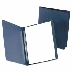 Oxford PressLock Report Cover, Two-Prong Fastener, 3" Capacity, 8.5 X 11, Black/Black, 25/Box