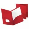 Oxford Poly Twin-Pocket Folder, 100-Sheet Capacity, 11 X 8.5, Opaque Red -Duracell Shop 238204
