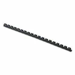 Fellowes Plastic Comb Bindings, 1/4" Diameter, 20 Sheet Capacity, Black, 100/Pack