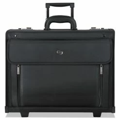 Solo Classic Rolling Catalog Case, Fits Devices Up To 16", Polyester, 18 X 8 X 14, Black