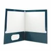 Universal Laminated Two-Pocket Folder, Cardboard Paper, 100-Sheet Capacity, 11 X 8.5, Navy, 25/Box 2 Universal Laminated Two-Pocket Folder, Cardboard Paper, 100-Sheet Capacity, 11 X 8.5, Navy, 25/Box -Duracell Shop 267817