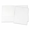 Universal Laminated Two-Pocket Portfolios, Cardboard Paper, 100-Sheet Capacity, 11 X 8.5, White, 25/Box 2 Universal Laminated Two-Pocket Portfolios, Cardboard Paper, 100-Sheet Capacity, 11 X 8.5, White, 25/Box -Duracell Shop 268731