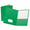 Oxford Leatherette Two Pocket Portfolio, 8.5 X 11, Green/Green, 10/Pack 2 Oxford Leatherette Two Pocket Portfolio, 8.5 X 11, Green/Green, 10/Pack -Duracell Shop 310758