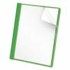 Universal Clear Front Report Cover, Prong Fastener, 0.5" Capacity, 8.5 X 11, Clear/Green, 25/Box -Duracell Shop 311823