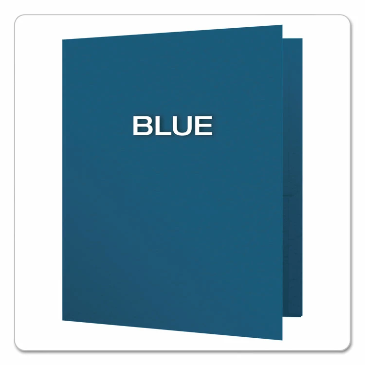 Oxford Twin-Pocket Folders With 3 Fasteners, 0.5" Capacity, 11 X 8.5, Blue, 25/Box 6 Oxford Twin-Pocket Folders With 3 Fasteners, 0.5" Capacity, 11 X 8.5, Blue, 25/Box - Image 4