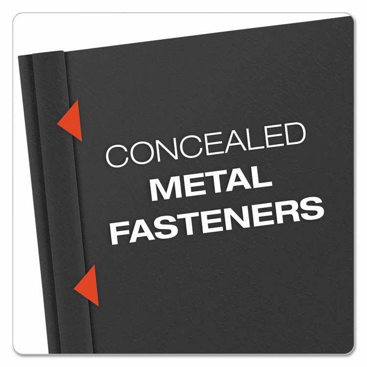 Oxford Clear Front Standard Grade Report Cover, Three-Prong Fastener, 0.5" Capacity, 8.5 X 11, Clear/Black, 25/Box 5 Oxford Clear Front Standard Grade Report Cover, Three-Prong Fastener, 0.5" Capacity, 8.5 X 11, Clear/Black, 25/Box - Image 3