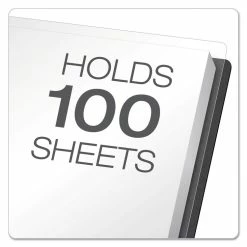 Oxford Clear Front Standard Grade Report Cover, Three-Prong Fastener, 0.5" Capacity, 8.5 X 11, Clear/Black, 25/Box 14 Oxford Clear Front Standard Grade Report Cover, Three-Prong Fastener, 0.5" Capacity, 8.5 X 11, Clear/Black, 25/Box -Duracell Shop 315608