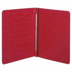 ACCO Pressboard Report Cover With Tyvek Reinforced Hinge, Two-Piece Prong Fastener, 3" Capacity, 8.5 X 11, Executive Red