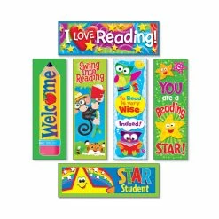 TREND Bookmark Combo Packs, Reading Fun Variety Pack #2, 2 X 6, 216/Pack