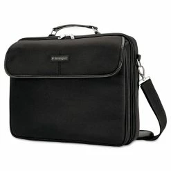 Kensington Simply Portable 30 Laptop Case, Fits Devices Up To 15.6", Polyester, 15.75 X 3 X 13.5, Black