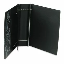 Charles Leonard® VariCap Expandable Binder, 2 Posts, 6" Capacity, 11 X 8.5, Black