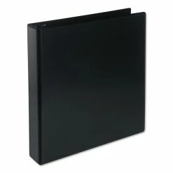 Universal Deluxe Round Ring View Binder, 3 Rings, 1.5" Capacity, 11 X 8.5, Black