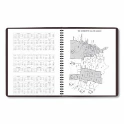 AT-A-GLANCE® Monthly Planner, 11 X 9, Winestone Cover, 15-Month (Jan To Mar): 2023 To 2024 -Duracell Shop 620420