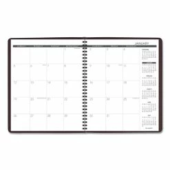 AT-A-GLANCE® Monthly Planner, 11 X 9, Winestone Cover, 15-Month (Jan To Mar): 2023 To 2024 -Duracell Shop 620768