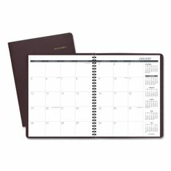 AT-A-GLANCE® Monthly Planner, 11 X 9, Winestone Cover, 15-Month (Jan To Mar): 2023 To 2024