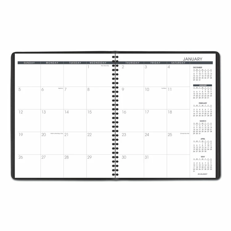 AT-A-GLANCE® Monthly Planner, 11 X 9, Black Cover, 15-Month (Jan To Mar): 2023 To 2024 4 AT-A-GLANCE® Monthly Planner, 11 X 9, Black Cover, 15-Month (Jan To Mar): 2023 To 2024 - Image 2