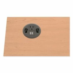 HON® USB AC Power Hub Grommet, 3" Diameter, Black