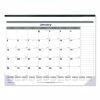 Blueline Net Zero Carbon Monthly Desk Pad Calendar, 22 X 17, White/Gray/Blue Sheets, Black Binding, 12-Month (Jan To Dec): 2023 -Duracell Shop 624051