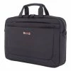 Swiss Mobility Cadence 2 Section Briefcase, Fits Devices Up To 15.6", Polyester, 4.5 X 4.5 X 16, Charcoal -Duracell Shop 637278