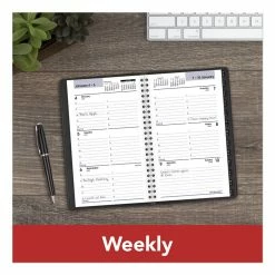 AT-A-GLANCE® DayMinder Block Format Weekly Appointment Book, Tabbed Telephone/Add Section, 8.5 X 5.5, Black, 12-Month (Jan-Dec): 2023 13 AT-A-GLANCE® DayMinder Block Format Weekly Appointment Book, Tabbed Telephone/Add Section, 8.5 X 5.5, Black, 12-Month (Jan-Dec): 2023 -Duracell Shop 657438