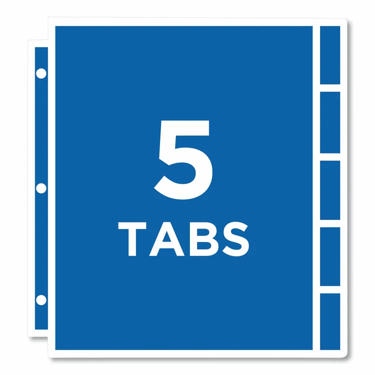 Avery Protect 'n Tab Top-Load Clear Sheet Protectors W/Five Tabs, Letter 6 Avery Protect 'n Tab Top-Load Clear Sheet Protectors W/Five Tabs, Letter - Image 4