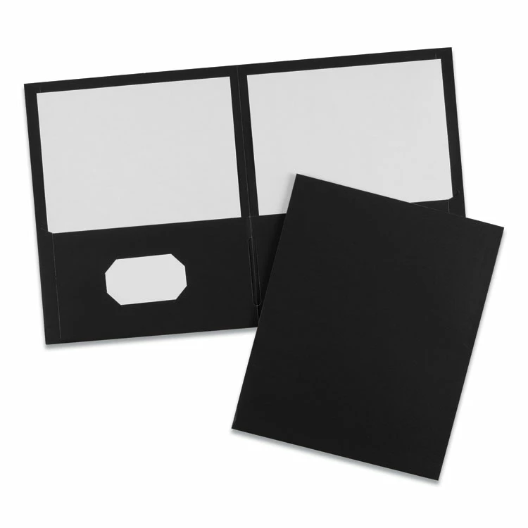 Avery Two-Pocket Folder, 40-Sheet Capacity, 11 X 8.5, Black, 25/Box 8 Avery Two-Pocket Folder, 40-Sheet Capacity, 11 X 8.5, Black, 25/Box - Image 6