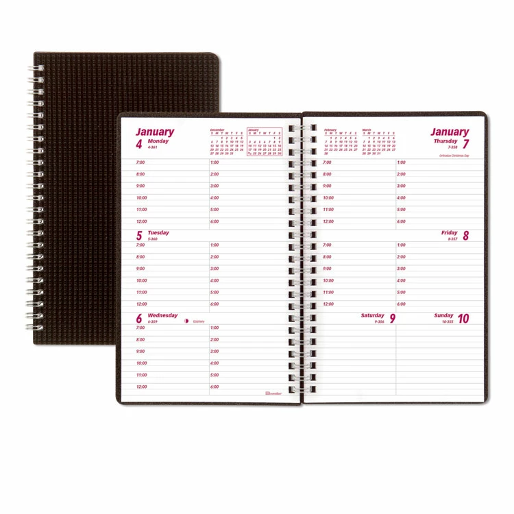 Brownline® DuraFlex Weekly Planner, 8 X 5, Black Cover, 12-Month (Jan To Dec): 2023 3 Brownline® DuraFlex Weekly Planner, 8 X 5, Black Cover, 12-Month (Jan To Dec): 2023