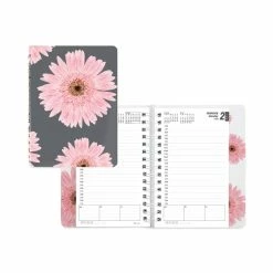 Brownline® Pink Ribbon Essential Daily Appointment Book, Pink Ribbon Artwork, 8 X 5, Pink Cover, 12-Month (Jan To Dec): 2023