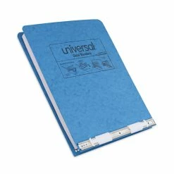 Universal Pressboard Hanging Binder, 2 Posts, 6" Capacity, 9.5 X 11, Light Blue