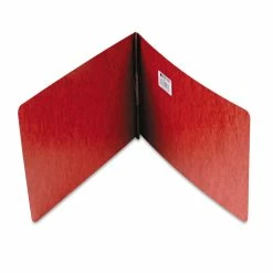 ACCO Pressboard Report Cover With Tyvek Reinforced Hinge, Two-Piece Prong Fastener, 2" Capacity, 8.5 X 14, Red/Red