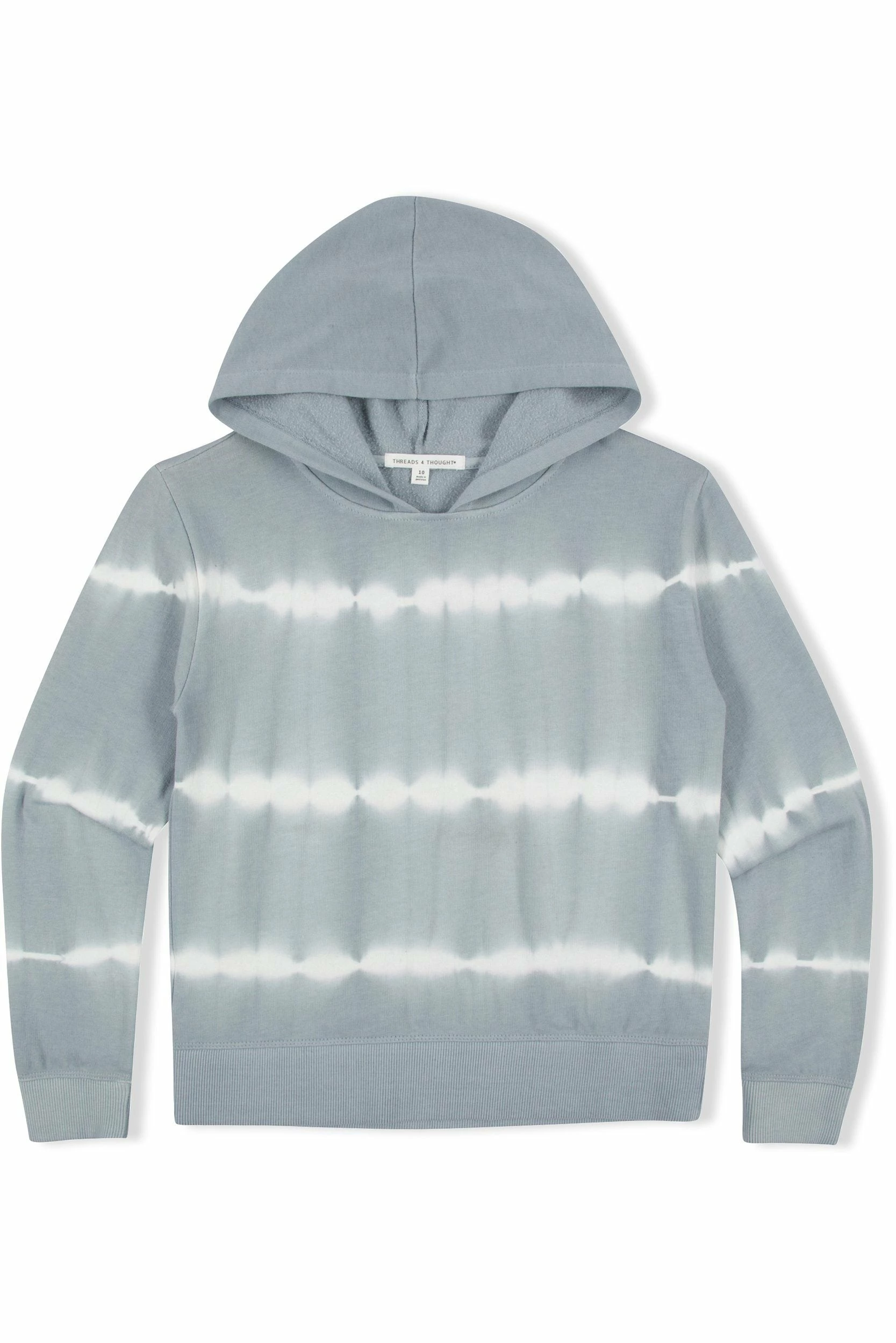 Threads 4 Thought Girl's Raya Stripe Tie Dye Hoodie 3 Threads 4 Thought Girl's Raya Stripe Tie Dye Hoodie