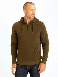 Threads 4 Thought Triblend Breton Half Zip Hoodie