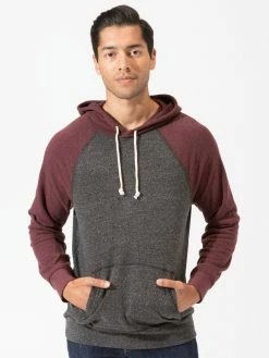 Threads 4 Thought Colorblock Raglan Triblend Hoodie