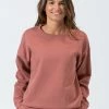 Threads 4 Thought Women's Invincible Fleece Pullover Crew -Duracell Shop TWA4253 CINNAMON1156