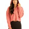 Threads 4 Thought Venetia Crop Hoodie -Duracell Shop TWA4292 PRAWN 4