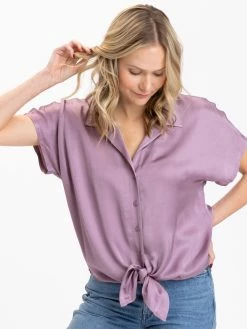 Threads 4 Thought Sheena Sateen Button-Up